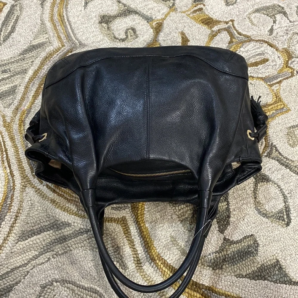 ♠️ Kate spade black leather large satchel bag gorgeous ♠️